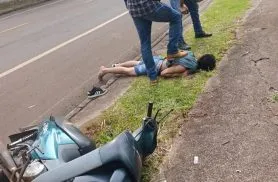 Fugindo de abordagem e com chave micha improvisada, suspeito sofre acidente no Claudete