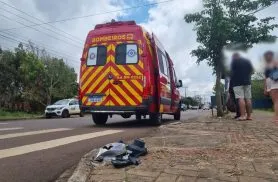 Acidente entre duas motos deixa homem ferido no Guarujá