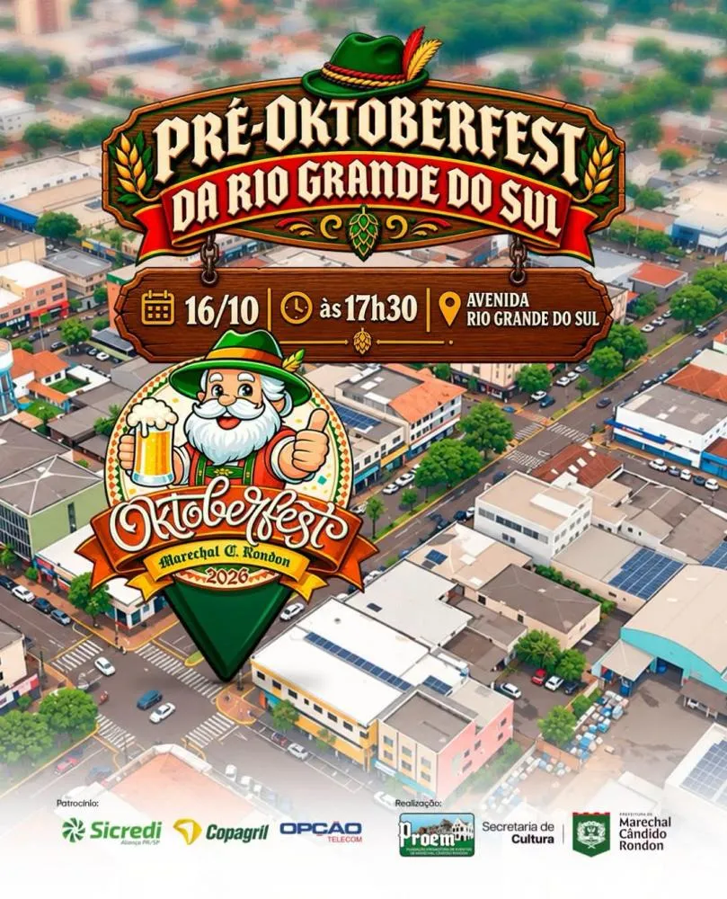 Pré-Oktoberfest na avenida Rio Grande do Sul acontece nesta sexta-feira