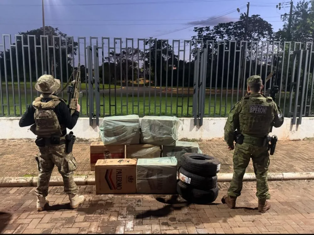 POLÍCIA FEDERAL e BPFRON realizam apreensão de cigarros contrabandeados