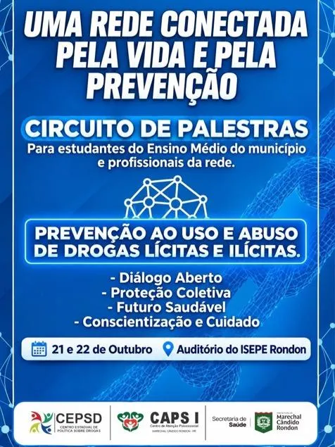Marechal Cândido Rondon recebe circuito de palestras sobre prevenção ao uso de drogas