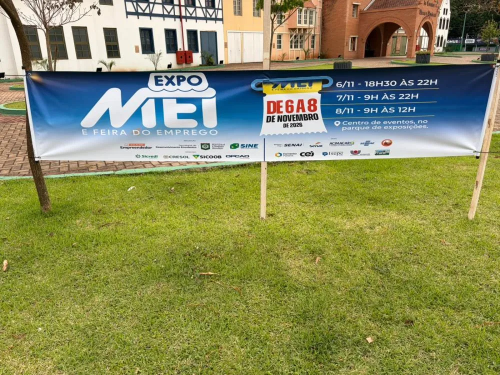 Expo MEI e Feira do Emprego será realizada de 6 a 8 de novembro em Marechal Rondon